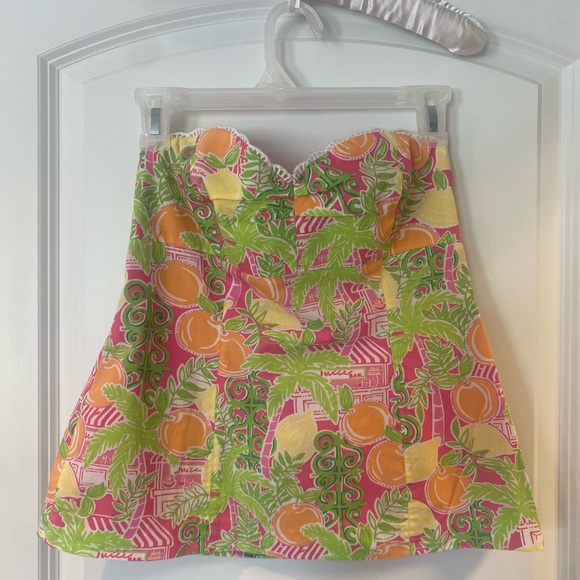*Vintage* Lilly Pulitzer | Juice Bar Print Halter Top - Picture 1 of 15